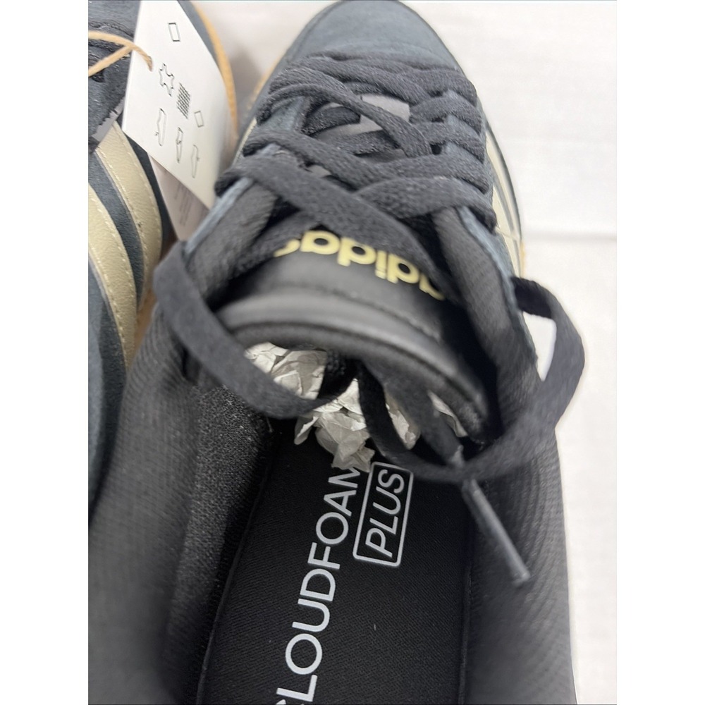 adidas Breaknet Sleek Trainers Women's Gum Rubber Sole JR0685 black gold 7.5 NIB - Picture 9 of 11
